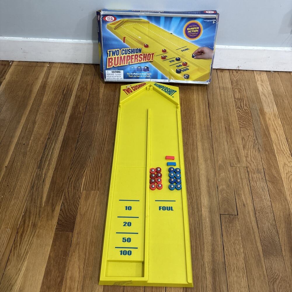 Ideal Two Cushion Bumpershot Rebound Game Shuffleboard Style 2007 READ